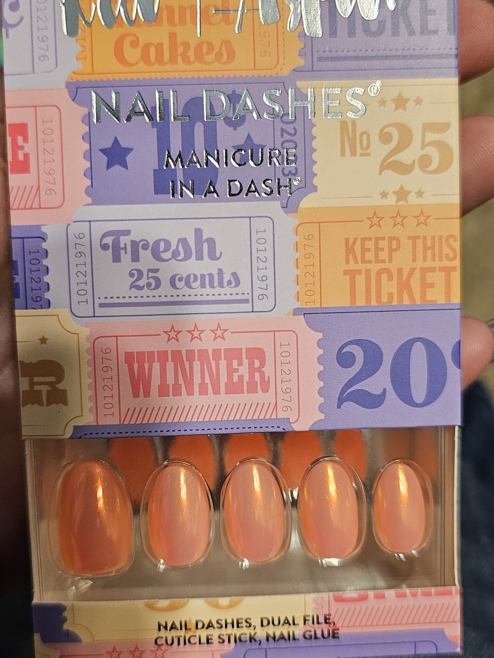 Nail Dashes Manicure In A Dash Peachy Orange Press-On Nails